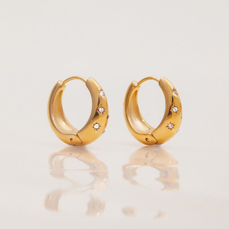 Boucles D'oreilles Plaqué Or Ogn113 thumbnail 4